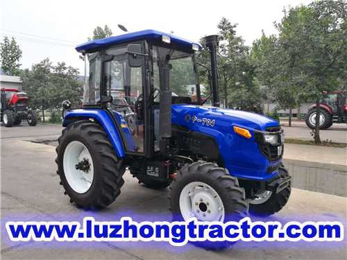 China 704 tractor with cab in blue color